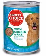 PetSmart Voluntarily Recalls Single Lot of Grreat Choice Canned Dog Food Due to Possible Health Risk FDA